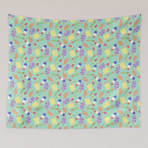 Item preview, Childhood Nostalgia Ice Pops Pattern designed and sold by ChubbyWorm.