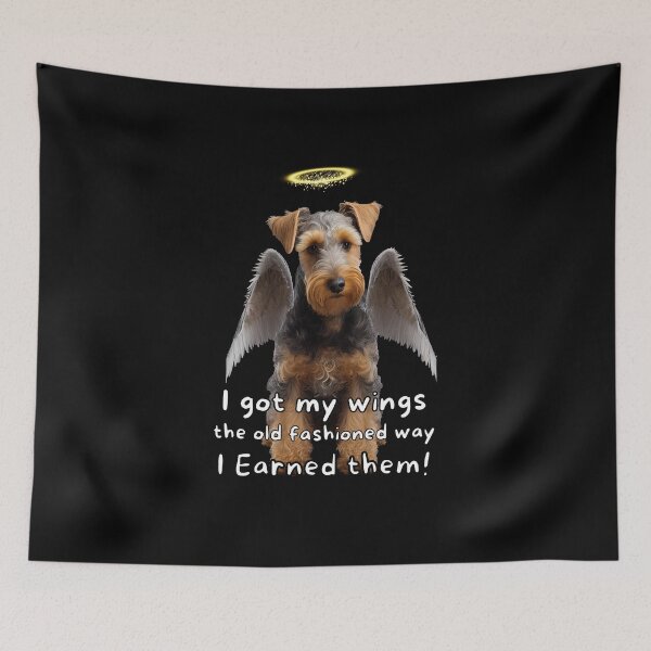 Item preview, Angel dogs - Welsh Terrier designed and sold by SteampunkMoai.