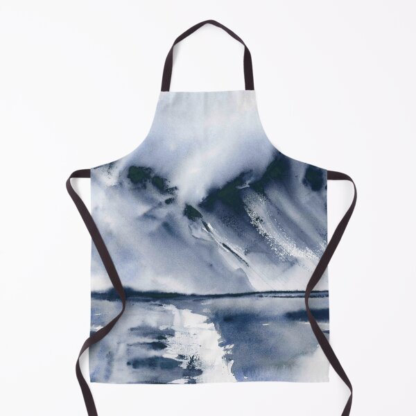Artikelvorschau, Cosmic Sound Monochromatic Mountains Aquarellmalerei entworfen und verkauft von Valerie Englehart.