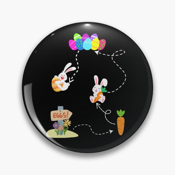 Item preview, Bunny hides easter egg on Easter trail to colorful Easter eggs and Easter carrot designed and sold by Artstastic.