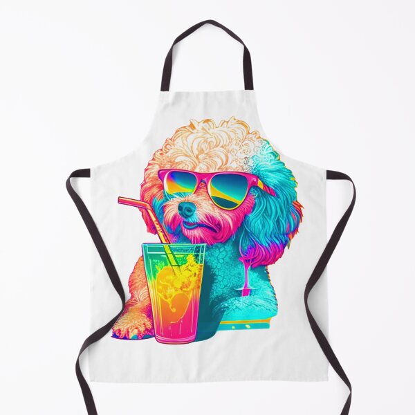 Item preview, Funny Toy Poodle Design Sticker Dog Tropical Summer Vacay Mode Vacation designed and sold by reddrive88.