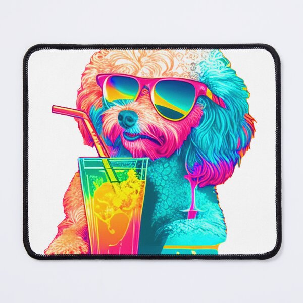 Item preview, Funny Toy Poodle Design Sticker Dog Tropical Summer Vacay Mode Vacation designed and sold by reddrive88.