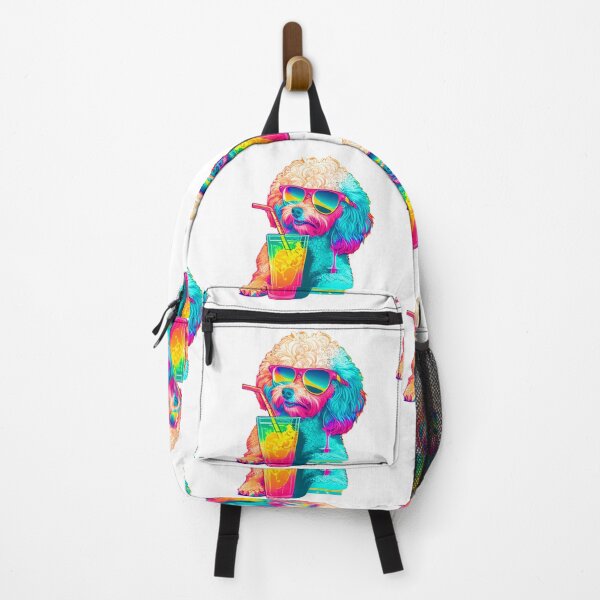 Item preview, Funny Toy Poodle Design Sticker Dog Tropical Summer Vacay Mode Vacation designed and sold by reddrive88.