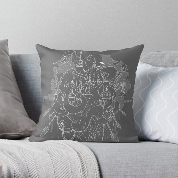 The Good Ship Brighton - lines Throw Pillow