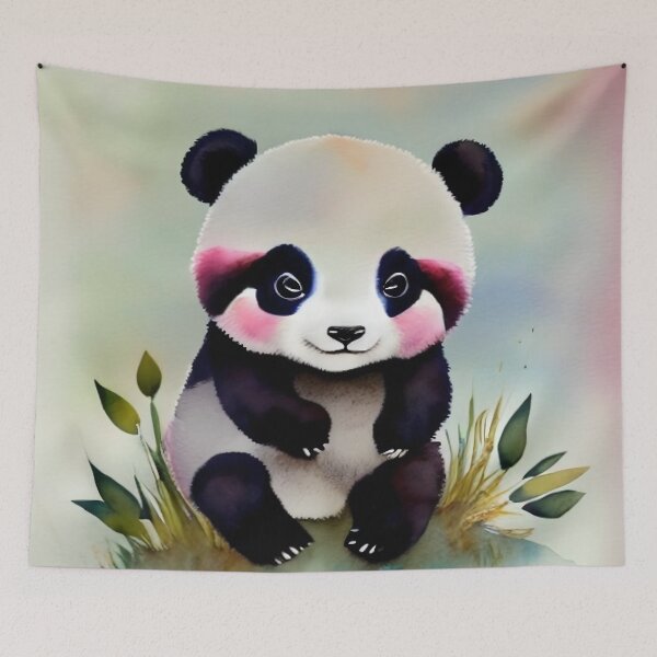 Item preview, Cute Baby Panda Art 2 designed and sold by cutiepeaupies.