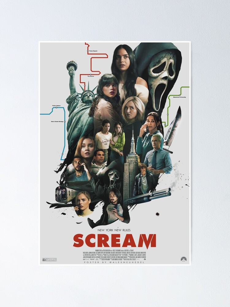 scream VI - scream 6 - ghost face t -shirt 2023 Poster for Sale