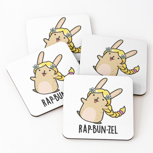 Item preview, Rap-bun-zel Funny Bunny Puns designed and sold by punnybone.
