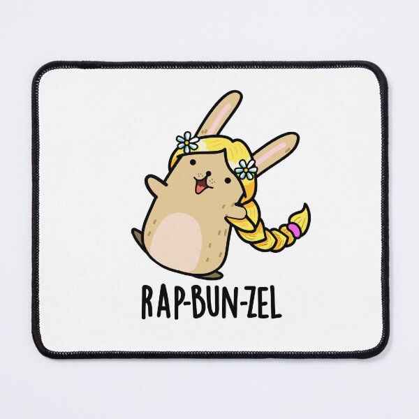 Item preview, Rap-bun-zel Funny Bunny Puns designed and sold by punnybone.
