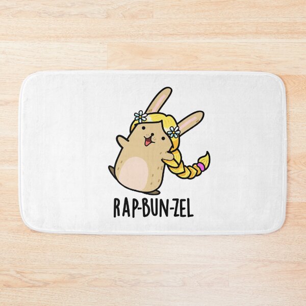 Item preview, Rap-bun-zel Funny Bunny Puns designed and sold by punnybone.