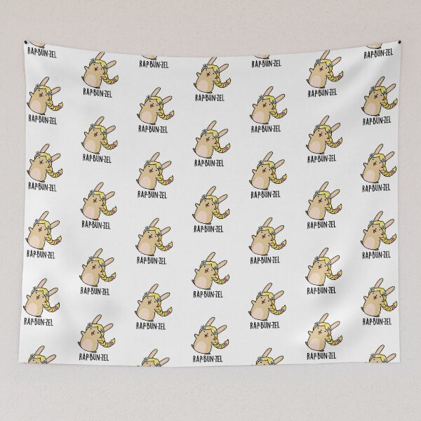 Item preview, Rap-bun-zel Funny Bunny Puns designed and sold by punnybone.
