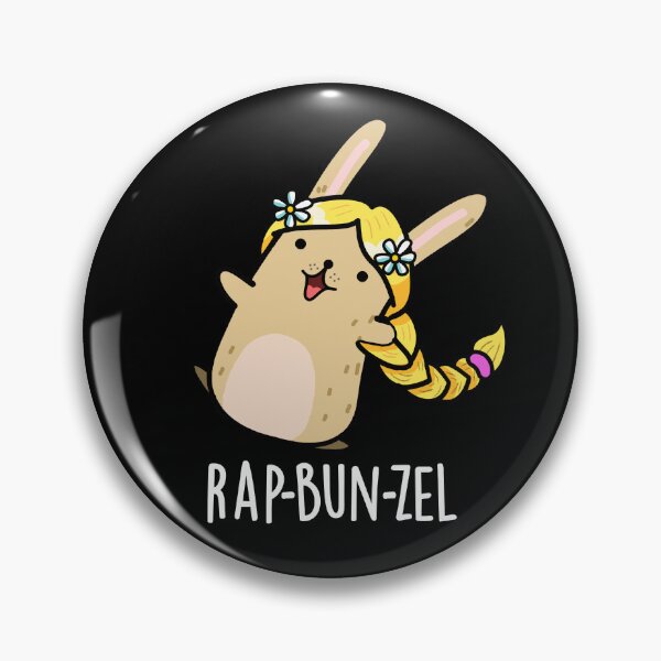Item preview, Rap-bun-zel Funny Bunny Puns (Dark BG) designed and sold by punnybone.