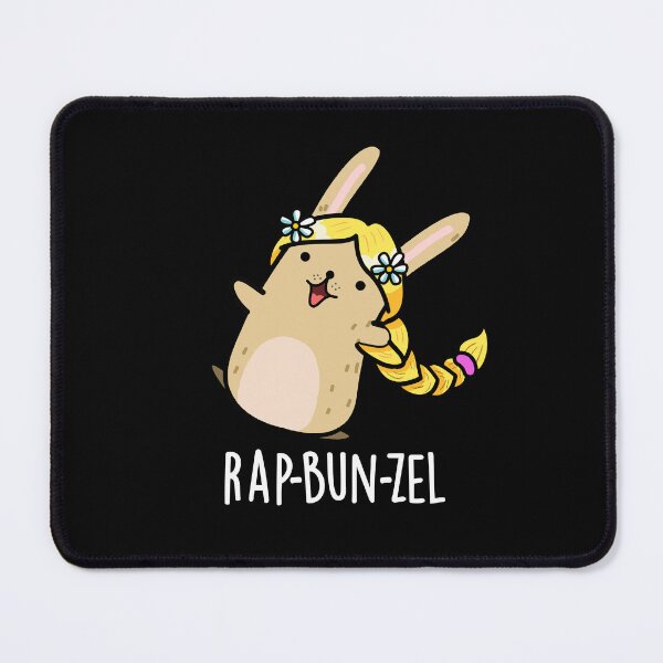 Item preview, Rap-bun-zel Funny Bunny Puns (Dark BG) designed and sold by punnybone.