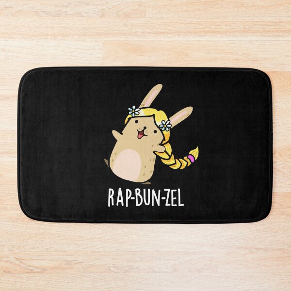 Item preview, Rap-bun-zel Funny Bunny Puns (Dark BG) designed and sold by punnybone.