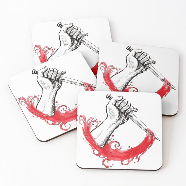 Item preview, Hand with bloody dagger designed and sold by AlexBlackSea.