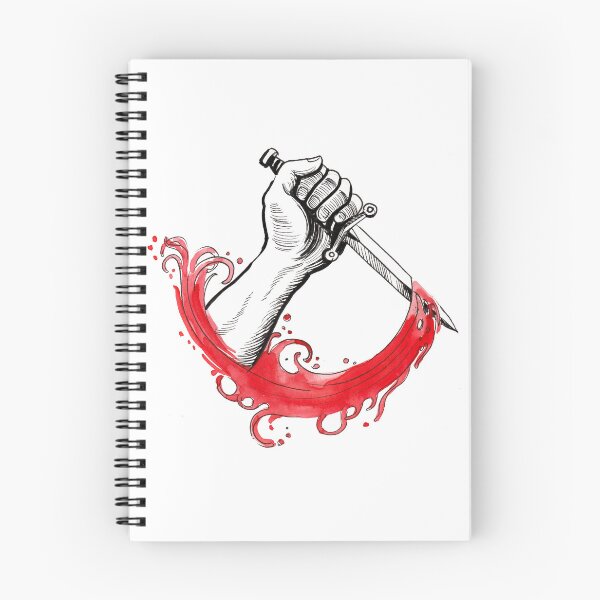 Item preview, Hand with bloody dagger designed and sold by AlexBlackSea.
