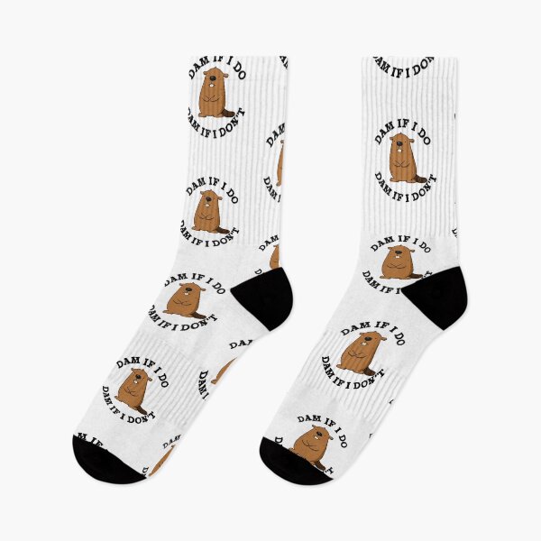 Item preview, Dam If I Do Dam If I Don't Funny Beaver Puns  designed and sold by punnybone.