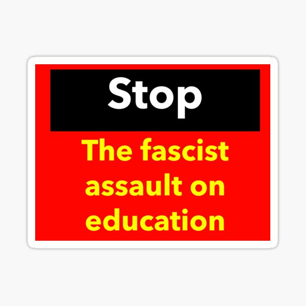 Artikel-Vorschau von Stoppt den Angriff auf die Bildung, designt und verkauft von Rachel the Artist .