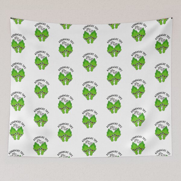 Item preview, Asparagus Tips Funny Veggie Puns  designed and sold by punnybone.