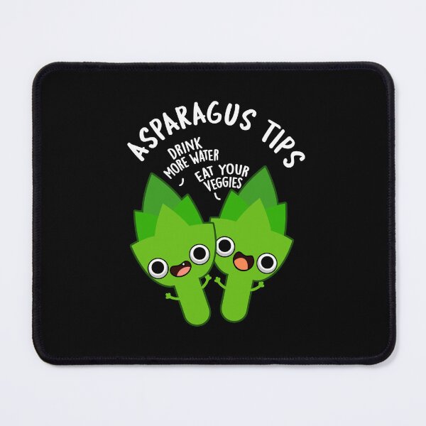 Item preview, Asparagus Tips Funny Veggie Puns (Dark BG) designed and sold by punnybone.
