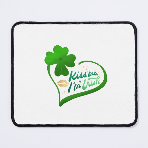 Item preview, Kiss Me I'm Irish Shamrock Heart designed and sold by PixxysPlace.