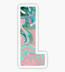 Paint letter L sticker Sticker
