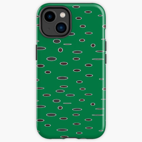 Omni dots green black pattern DOTS05   iPhone Tough Case
