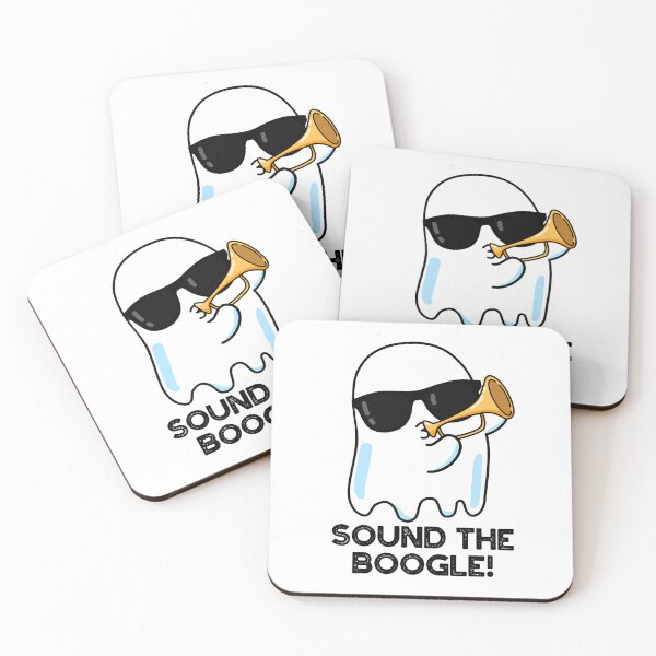 Item preview, Sound The Boogle Bugle Funny Ghost Puns  designed and sold by punnybone.