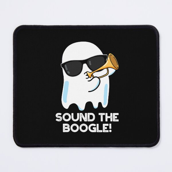 Item preview, Sound The Boogle Bugle Funny Ghost Puns (Dark BG) designed and sold by punnybone.