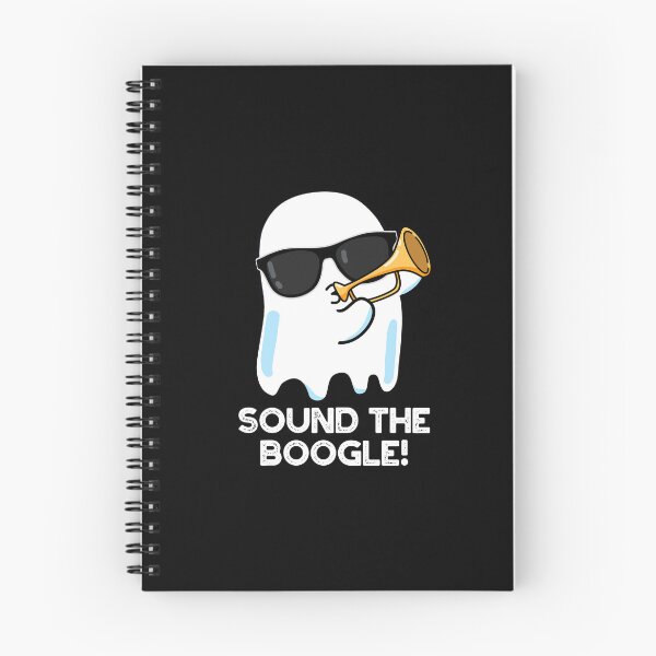 Item preview, Sound The Boogle Bugle Funny Ghost Puns (Dark BG) designed and sold by punnybone.