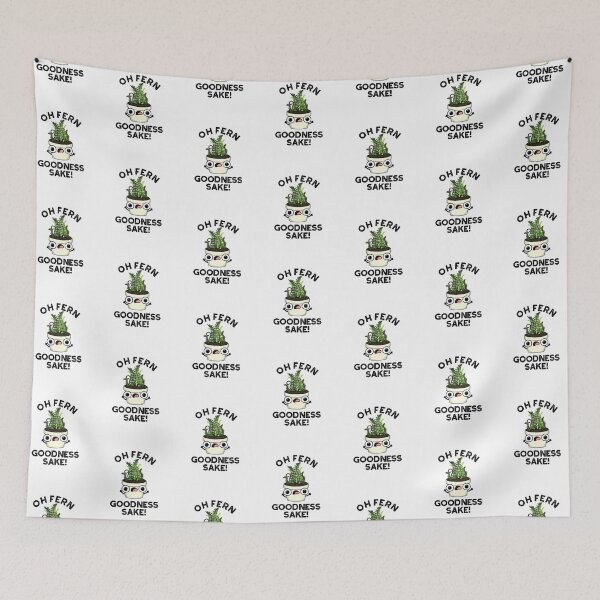 Item preview, Fern Goodness Sake Funny Plant Puns  designed and sold by punnybone.
