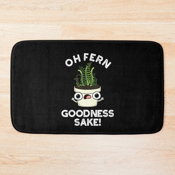 Item preview, Fern Goodness Sake Funny Plant Puns  (Dark BG) designed and sold by punnybone.