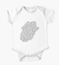 Rolling Stones - Paint it black Lyrics white Kurzärmeliger Einteiler