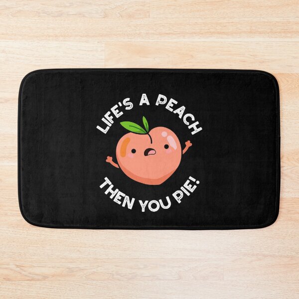 Item preview, Life's A Peach Then You Pie Funny Fruit Puns  (Dark BG) designed and sold by punnybone.