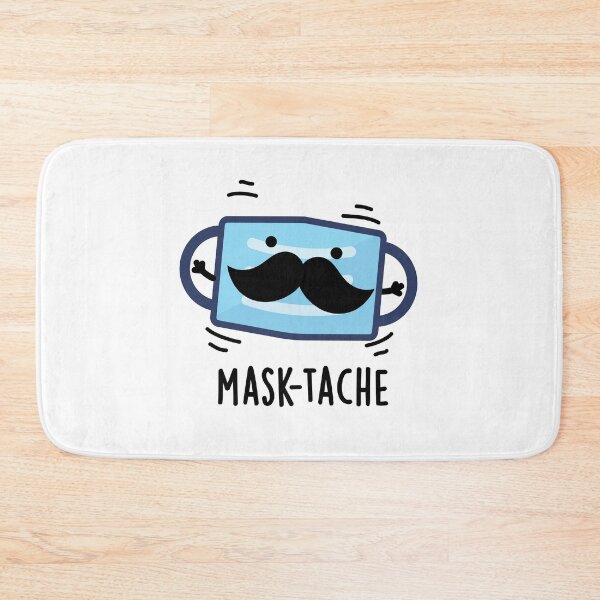 Item preview, Mask-tache Moustache Funny Mask Puns  designed and sold by punnybone.