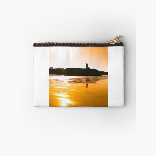 Item preview, sunset view of the castle beach and cliffs in Ballybunion designed and sold by morrbyte.
