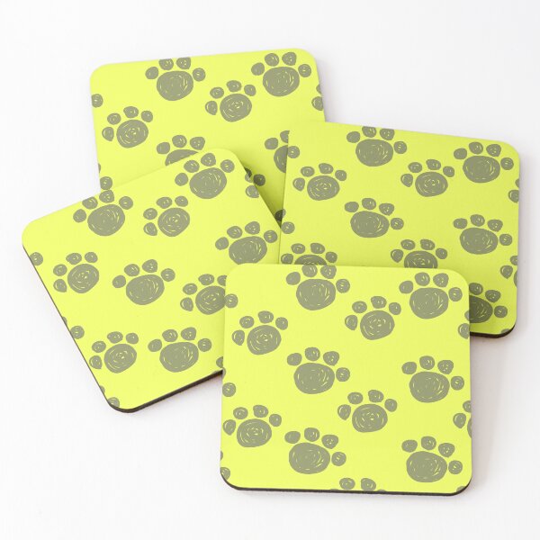 Item preview, A pet's footprints (yellow) designed and sold by Yun03.