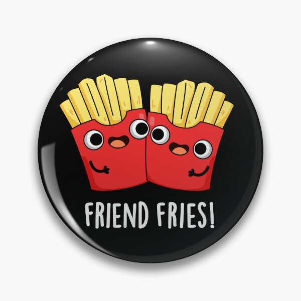 Item preview, Friend Fries Funny Food Puns (Dark BG) designed and sold by punnybone.