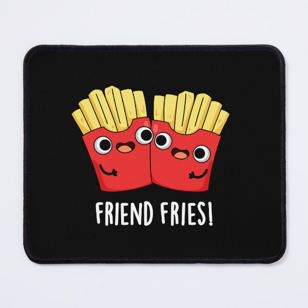Item preview, Friend Fries Funny Food Puns (Dark BG) designed and sold by punnybone.