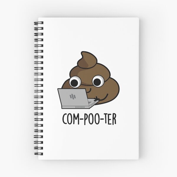 Item preview, Com-poo-ter Poop Juegos de palabras divertidos para computadora designed and sold by punnybone.
