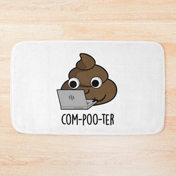 Item preview, Com-poo-ter Poop Funny Computer Puns  designed and sold by punnybone.