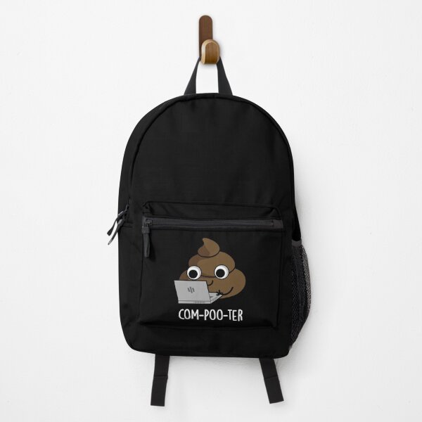 Item preview, Com-poo-ter Poop Funny Computer Puns (Dark BG) designed and sold by punnybone.