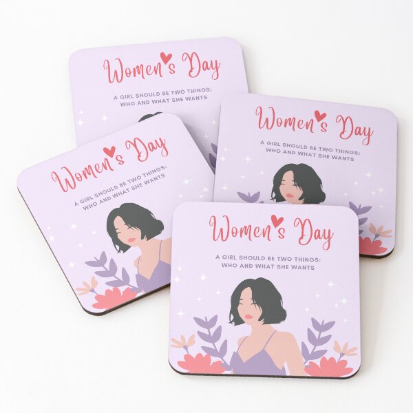 Item preview, Happy International Women's Day - A girl should be two things: who and what she wants designed and sold by aywchen.