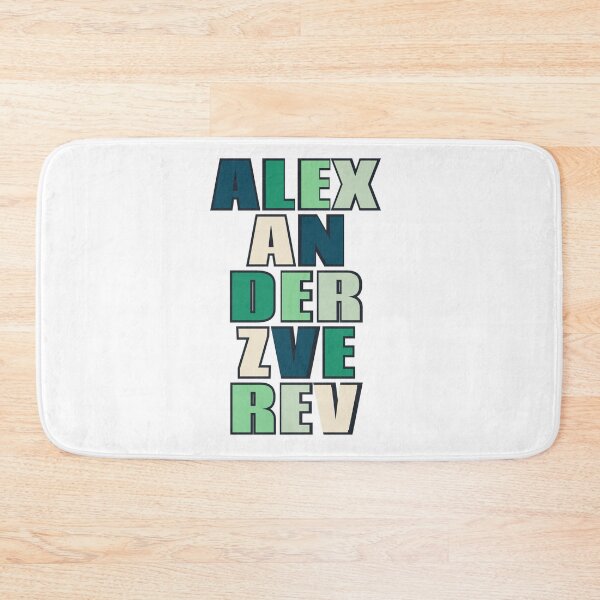 Item preview, Zverev text designed and sold by AissTee.