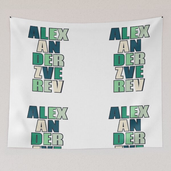 Item preview, Zverev text designed and sold by AissTee.