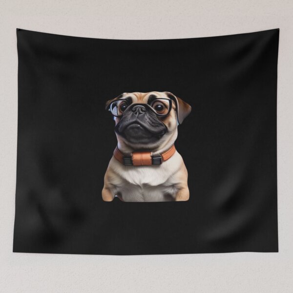 Item preview, Jeffery pug designed and sold by Gigglyvibes.