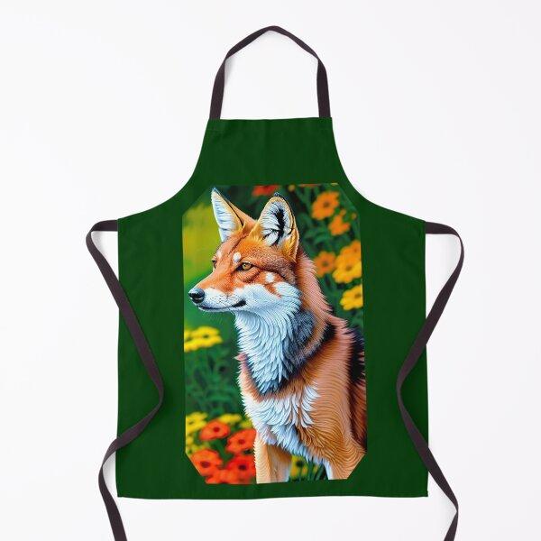 Item preview, Ethiopian Wolf with Flowers designed and sold by Aww_To_Z Animals.
