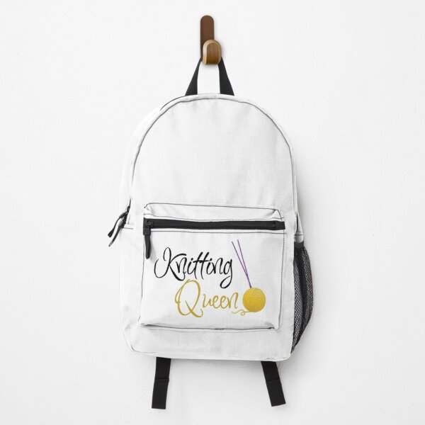 Item preview, Knitting Queen, funny text design for knitters designed and sold by wondertree.