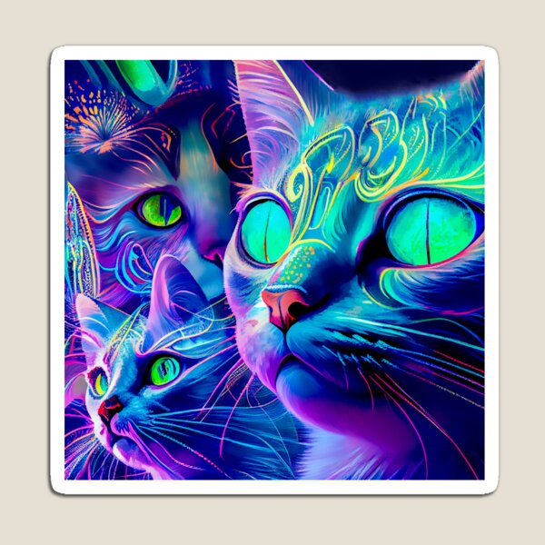Item preview, Gatos delirantes designed and sold by Stacey Hallock.