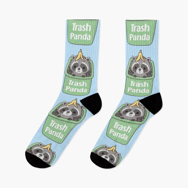 Item preview, Cute Raccoon With Banana Peel Inside Rubbish Bin designed and sold by rustydoodle.