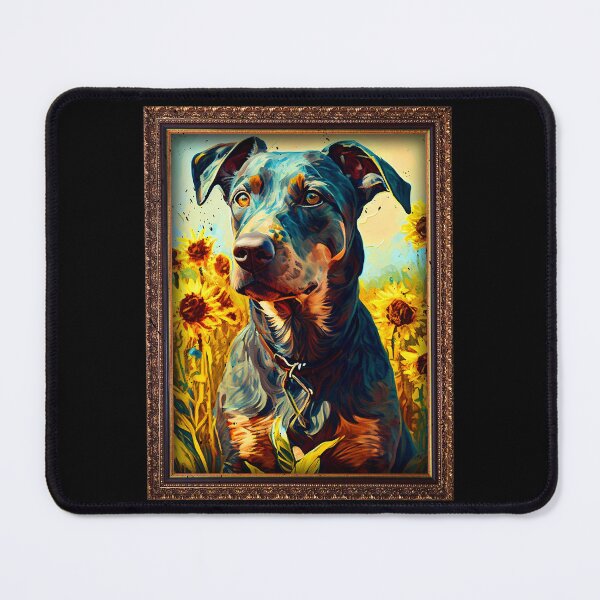 Item preview, Catahoula Leopard Sunflower Painting Adorable Dog designed and sold by rafaeltto.